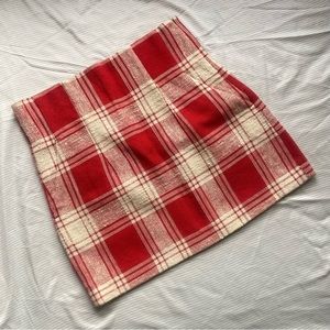 NWT Zara Plaid Mini Skirt